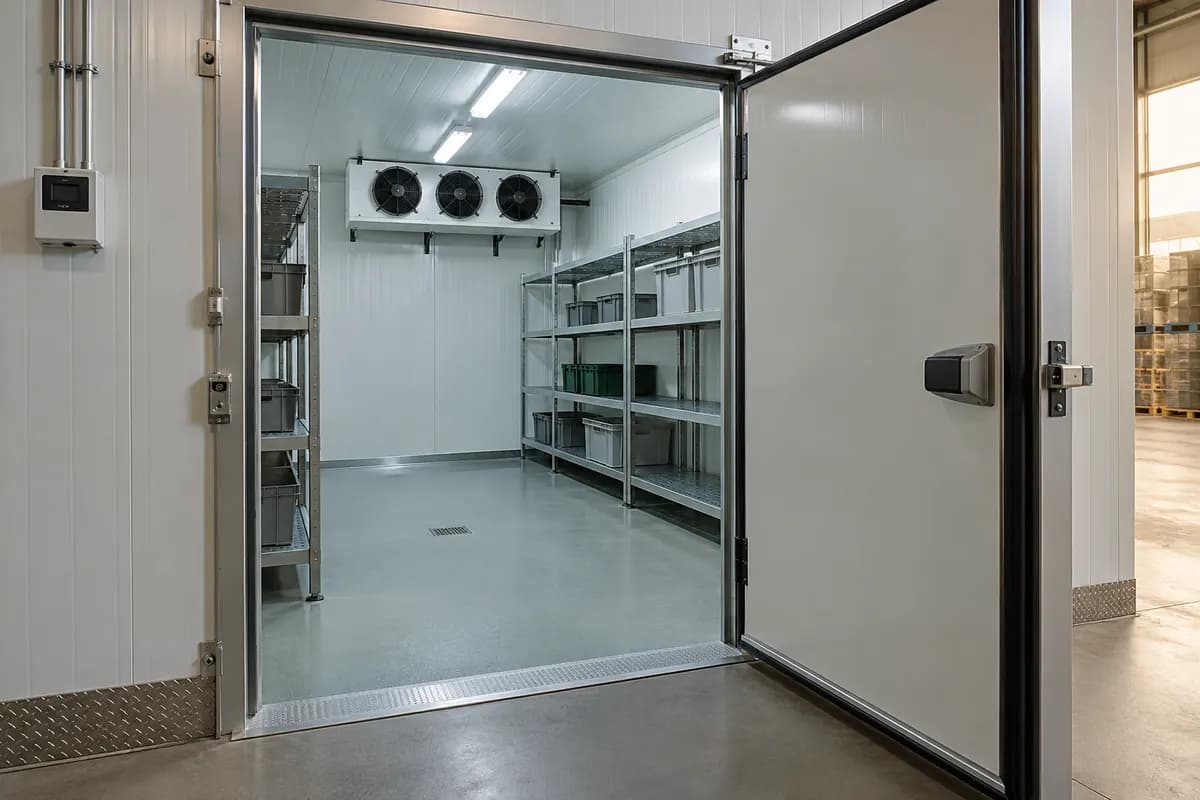 Illustrative image of a commercial walk-in cold room